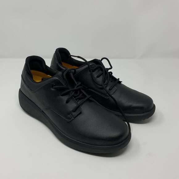 Caterpillar Shoes - Caterpillar Shoes Womens Size 9.5 Black Leather Work Casual Lace Up P51047